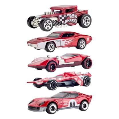 Hot Wheels Diecast Modellautos 5er-Pack 1/64 80th Anniversary