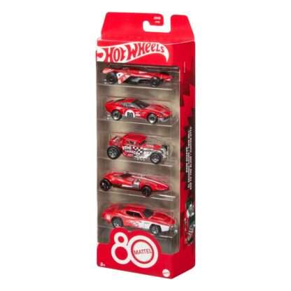 Hot Wheels Diecast Modellautos 5er-Pack 1/64 80th Anniversary – Bild 9