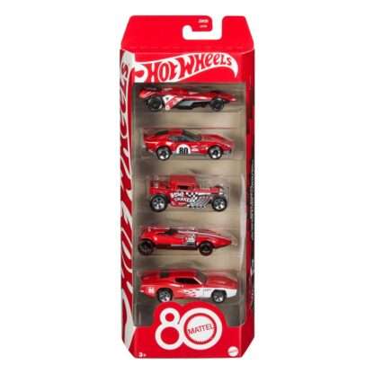 Hot Wheels Diecast Modellautos 5er-Pack 1/64 80th Anniversary – Bild 11