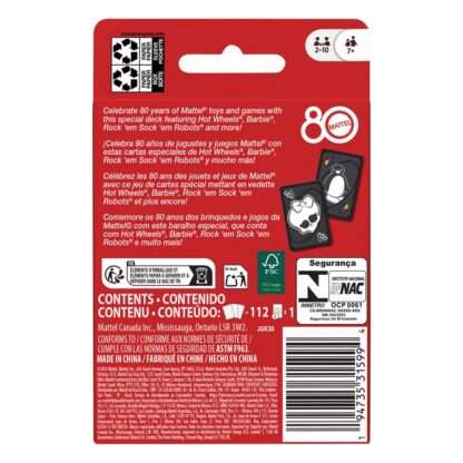 Mattel 80th Anniversary UNO Kartenspiel Ruby Red – Bild 6