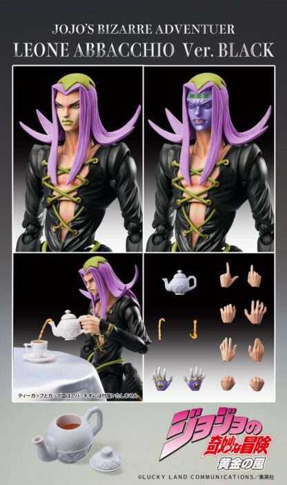 JoJo's Bizarre Adventure Part 5 Super Action Actionfigur Chozokado Leone Abbacchio Black Ver. 16 cm – Bild 9