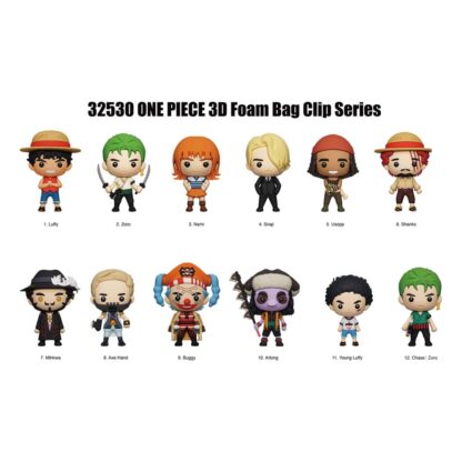 One Piece 3D PVC-Taschenanhänger Netflix Series 1 Display (24)