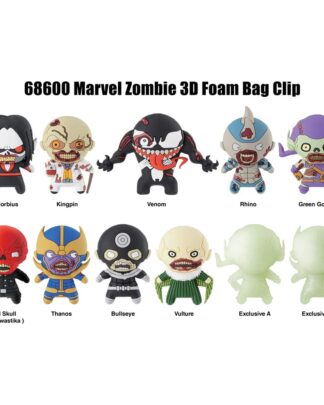 Marvel 3D PVC-Taschenanhänger Series 1 Zombies Display (24)