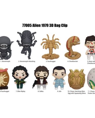 Alien 3D PVC-Taschenanhänger Series 1 Display (24)