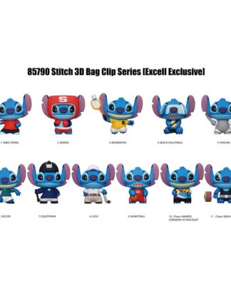 Lilo & Stitch 3D PVC-Taschenanhänger Series 1 Sport Display (24)