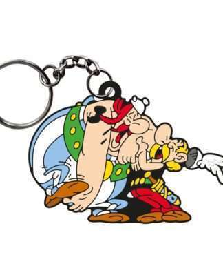 Asterix Schlüsselanhänger Asterix & Obelix Laughing 9 cm