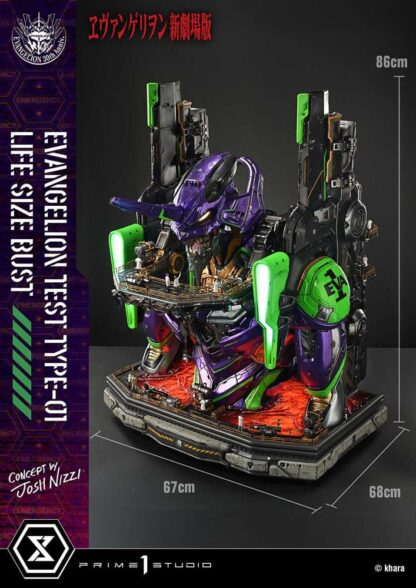 Neon Genesis Evangelion Büste 1/1 Test Type-01 (Concept by Josh Nizzi) Bonus Ver. 86 cm – Bild 8