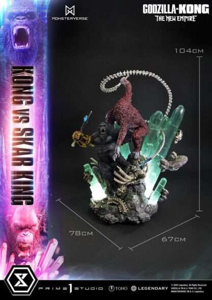 Godzilla x Kong: The New Empire Ultimate Diorama Masterline Series Statue Kong vs Skar King 104 cm – Bild 9