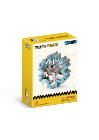 Die Peanuts Puremind Modellbausatz Wooden Theater Winter Wonderland – Bild 3