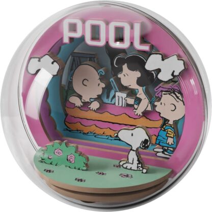 Die Peanuts Puremind Modellbausatz Wooden Theater Globe Cool Pool – Bild 3