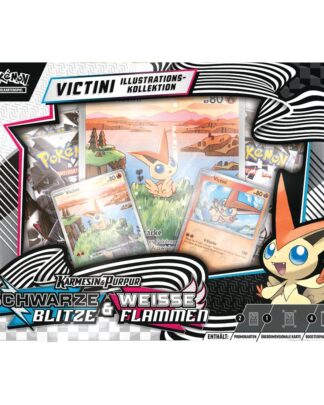 Pokémon TCG Karmesin & Purpur 10.5: Schwarze Blitze & Weisse Flammen Victini Illustrations-Kollektion *Deutsche Version*