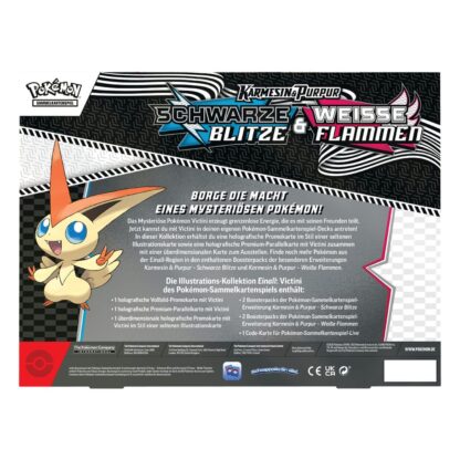 Pokémon TCG Karmesin & Purpur 10.5: Schwarze Blitze & Weisse Flammen Victini Illustrations-Kollektion *Deutsche Version* – Bild 3