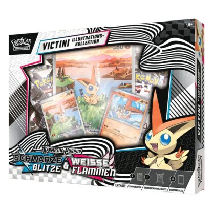 Pokémon TCG Karmesin & Purpur 10.5: Schwarze Blitze & Weisse Flammen Victini Illustrations-Kollektion *Deutsche Version* – Bild 4
