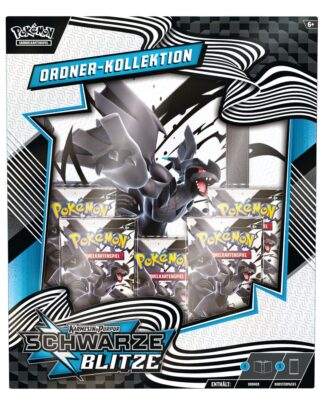 Pokémon TCG Karmesin & Purpur: Schwarze Blitze Ordner-Kollektion *Deutsche Version*