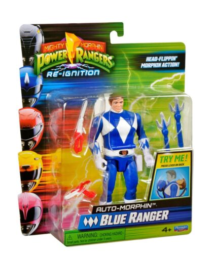 Power Rangers Actionfigur Auto-Morphin Blue Ranger 12 cm – Bild 3