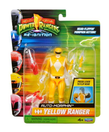 Power Rangers Actionfigur Auto-Morphin Yellow Ranger 12 cm – Bild 2