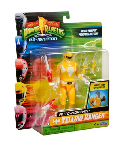 Power Rangers Actionfigur Auto-Morphin Yellow Ranger 12 cm – Bild 3