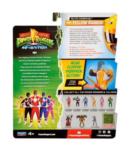 Power Rangers Actionfigur Auto-Morphin Yellow Ranger 12 cm – Bild 4
