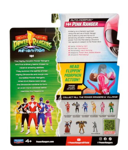 Power Rangers Actionfigur Auto-Morphin Pink Ranger 12 cm – Bild 4