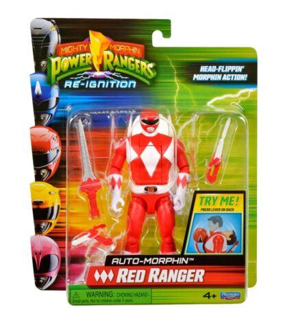 Power Rangers Actionfigur Auto-Morphin Red Ranger 12 cm – Bild 2