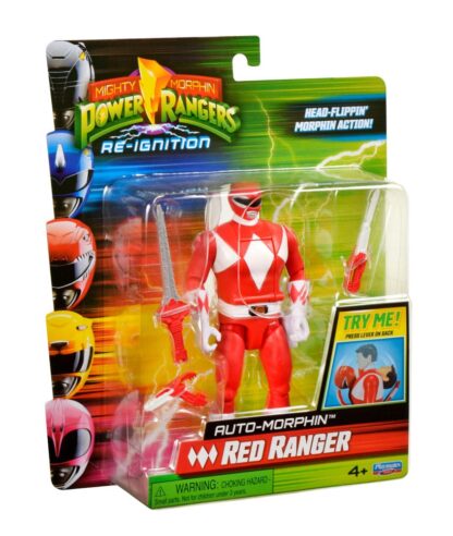 Power Rangers Actionfigur Auto-Morphin Red Ranger 12 cm – Bild 3