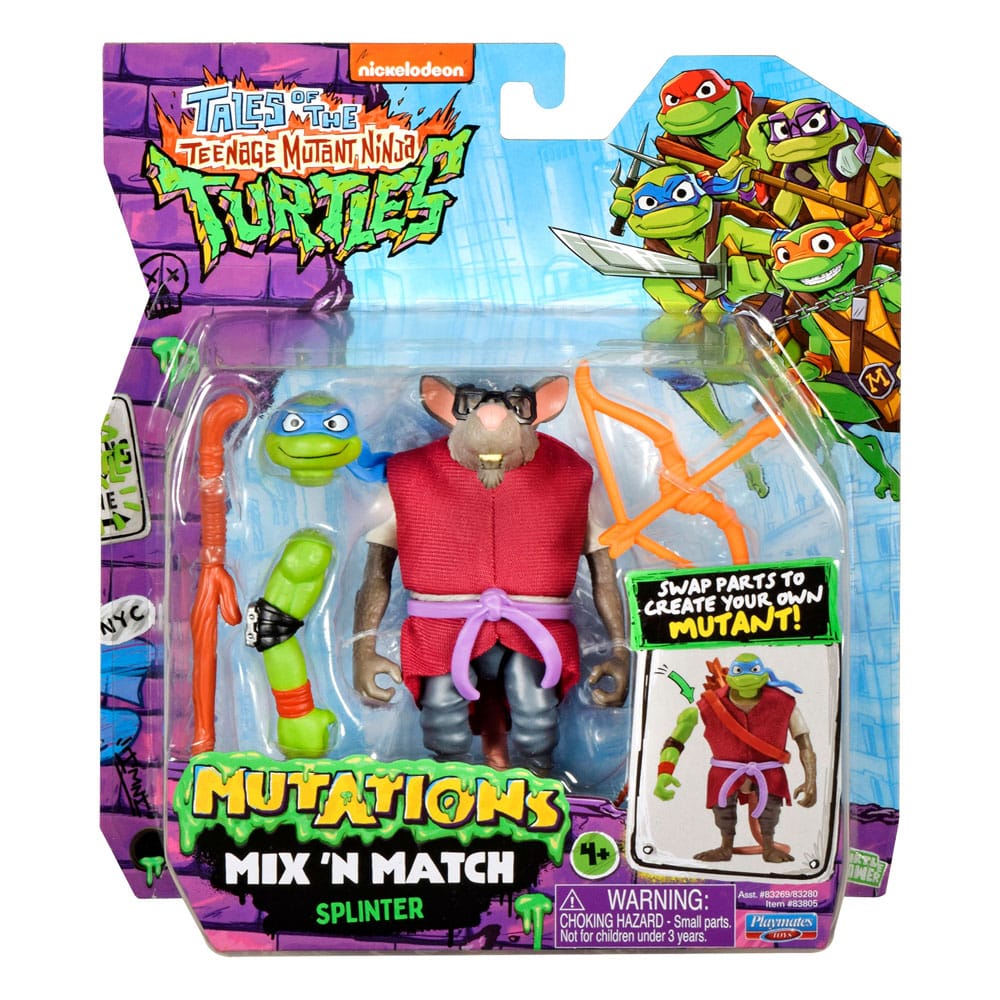 Die Abenteuer der Teenage Mutant Ninja Turtles Mix 'n Match Actionfigur Splinter 12 cm – Bild 2