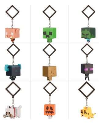 Minecraft Taschenanhänger Backpack Buddies Mystery Bags Series 3 Display (24)