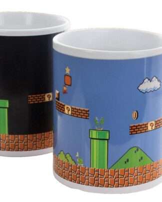 Super Mario Bros. Tasse mit Thermoeffekt Level