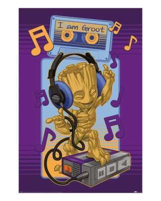Marvel Poster Set Guardians of the Galaxy Groot Cassette 61 x 91 cm (4)