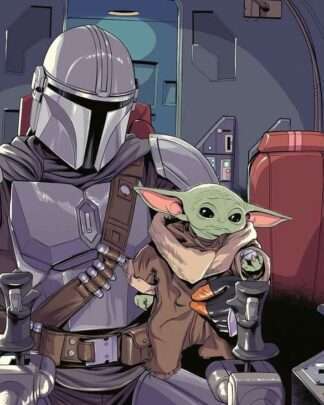 Star Wars The Mandalorian Puzzle Cartoon (1000 Teile)
