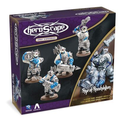 Heroscape Erweiterung Rising Tide - Knight Primus Adelbern & Ordo Borealis Army *Englische Version*