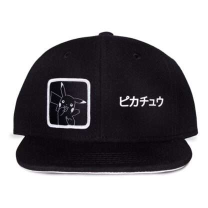 Pokémon Snapback Cap Pikachu Japanese Black