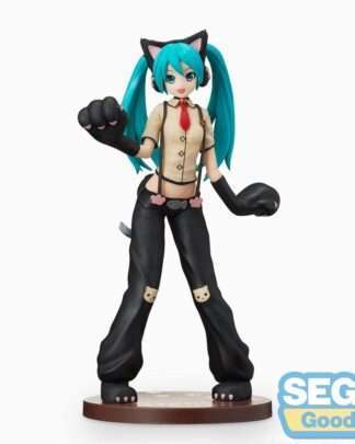 Hatsune Miku Project DIVA Arcade Future Tone SPM PVC Statue Hatsune Miku Kitty Cat 23 cm