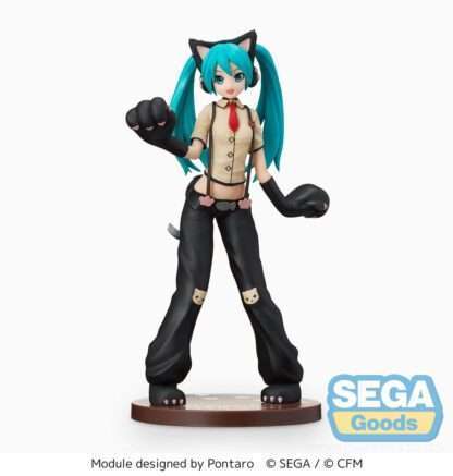 Hatsune Miku Project DIVA Arcade Future Tone SPM PVC Statue Hatsune Miku Kitty Cat 23 cm – Bild 2