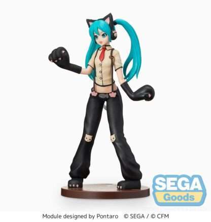 Hatsune Miku Project DIVA Arcade Future Tone SPM PVC Statue Hatsune Miku Kitty Cat 23 cm – Bild 3