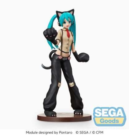 Hatsune Miku Project DIVA Arcade Future Tone SPM PVC Statue Hatsune Miku Kitty Cat 23 cm – Bild 4
