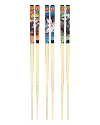 Naruto Bambus Essstäbchen 3er-Set Team 7
