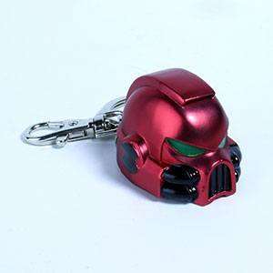 Warhammer 40K Metall-Schlüsselanhänger Space Marine MKVII Helmet Blood Angels