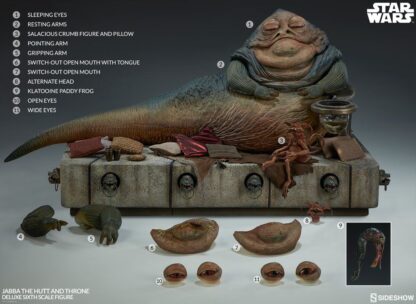 Star Wars Episode VI Actionfigur 1/6 Jabba the Hutt & Throne Deluxe 34 cm – Bild 18