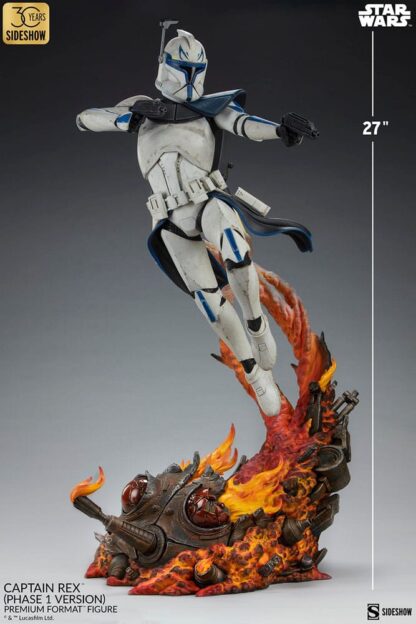 Star Wars Premium Format Figur Captain Rex (Phase 1 Version) Sideshow Exclusive 68 cm – Bild 6