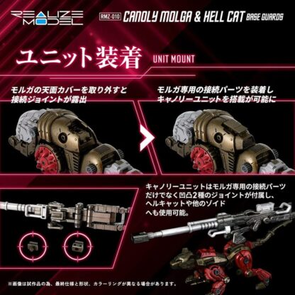 Zoids Plastic Model Kits 2er-Pack 1/100 RMZ-010 Canoly Molga & Hell Cat Base Guards Sets 20 cm – Bild 7