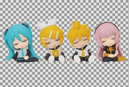 Hatsune Miku Twinchees Minifiguren Lil' Sleepers 5 cm Display (24)