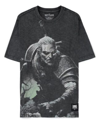 The Witcher Wild Hunt T-Shirt Geralt Washed