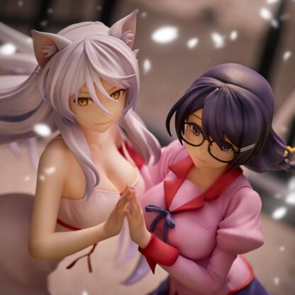 Nekomonogatari Monogatari Series PVC Statuen Tsubasa Hanekawa Set (re-run) 19 cm - Beschädigte Verpackung – Bild 4