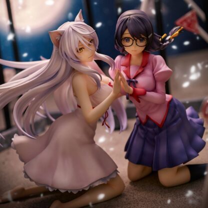 Nekomonogatari Monogatari Series PVC Statuen Tsubasa Hanekawa Set (re-run) 19 cm - Beschädigte Verpackung – Bild 8