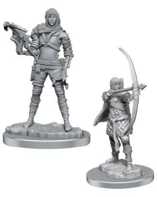 WizKids Deep Cuts Miniatures Miniaturen unbemalt 2er-Pack Human Rogue