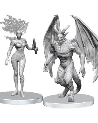 Pathfinder Deep Cuts Miniaturen unbemalt Gargoyle & Shae
