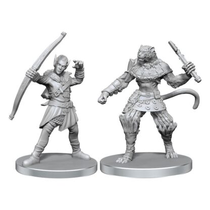 Pathfinder Deep Cuts Miniaturen unbemalt Elf Hunter & Catfolk Bandit