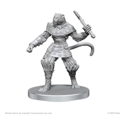 Pathfinder Deep Cuts Miniaturen unbemalt Elf Hunter & Catfolk Bandit – Bild 2