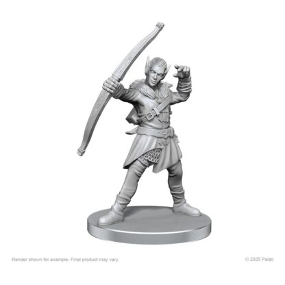 Pathfinder Deep Cuts Miniaturen unbemalt Elf Hunter & Catfolk Bandit – Bild 3